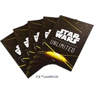 SW UNLIMITED ART SLEEVES : CARD BACK YELLOW