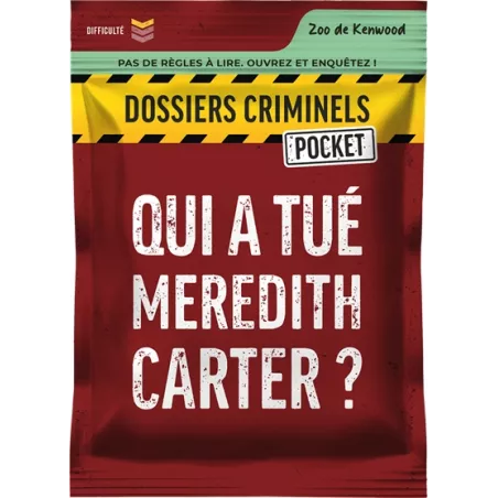DOSSIERS CRIMINELS POCKET : QUI A TUE MEREDITH CARTER ?