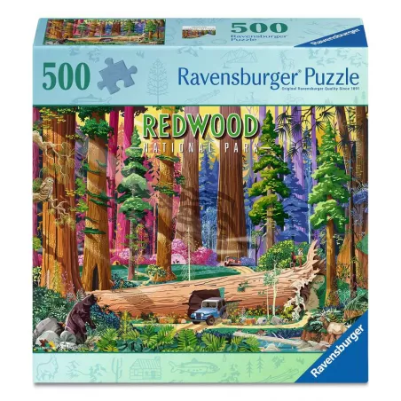 PUZZLE 500 PIECES - PARC NATIONAL DE REDWOOD 