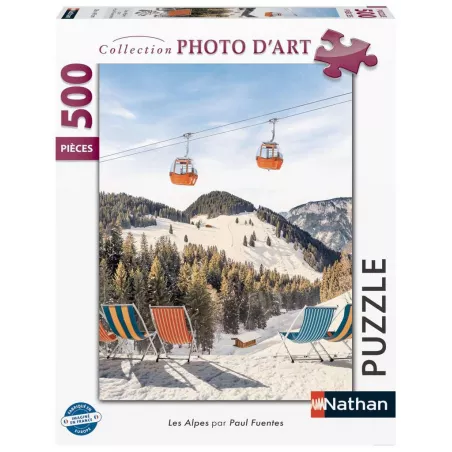 PUZZLE 500 PIECES - LES ALPES PAUL FUENTES DESIGN 