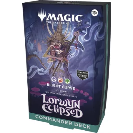 MTG : LORWYN ÉCLIPSÉ DECK COMMANDER BLIGHT CURSE EN