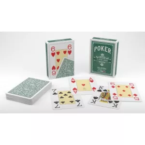 JEU DE 54 CARTES POKER JUMBO VERT
