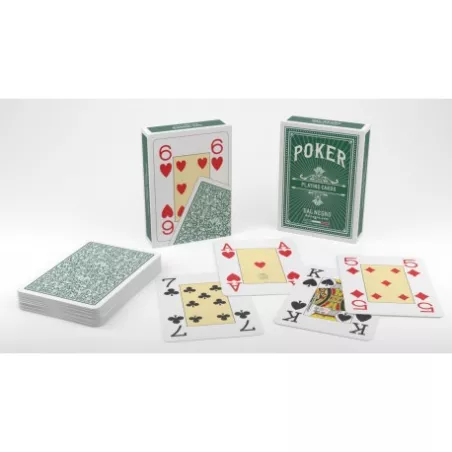 JEU DE 54 CARTES POKER JUMBO VERT