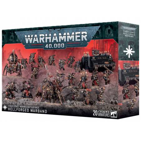 WARHAMMER 40K : BATTLEFORCE CHAOS SPACE MARINES: HELLFORGED WARBAND