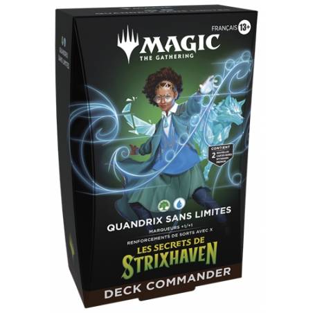 MTG : LES SECRETS DE STRIXHAVEN DECK COMMANDER QUANDRIX SANS LIMITES FR
