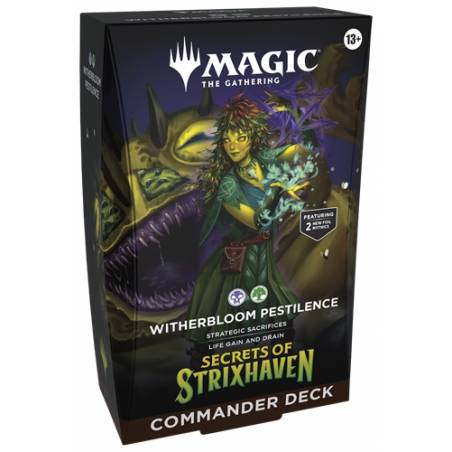 MTG : LES SECRETS DE STRIXHAVEN DECK COMMANDER WITHERBLOOM PESTILENCE EN