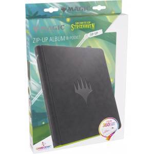 MTG : STRIXHAVEN PORTFOLIO ZIP UP - 18 POCKET BLACK GREEN