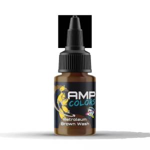 PRO ACRYL AMP COLORS - PETROLEUM BROWN WASH