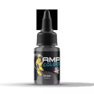 PRO ACRYL AMP COLORS - STEEL METALLIC