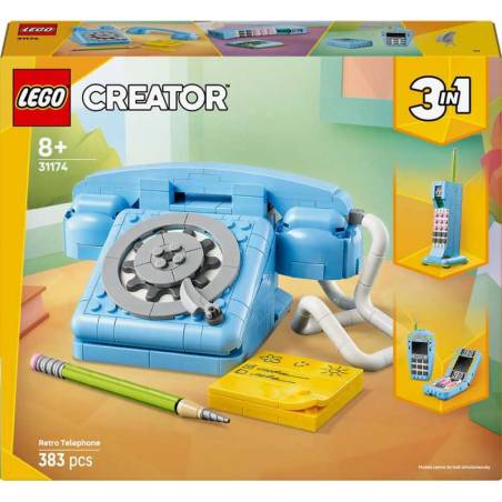 LEGO - CREATOR LE TELEPHONE RETRO 3 EN 1 - 268 PIECES