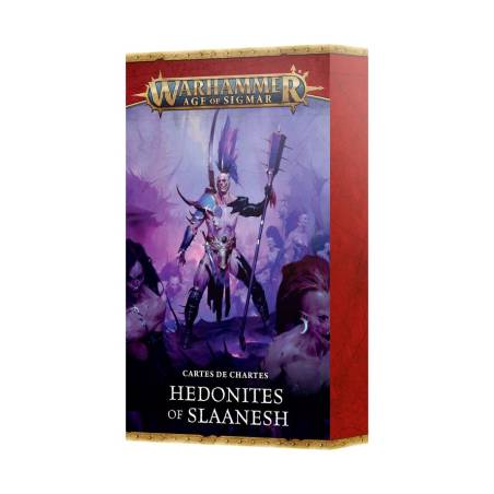 WARHAMMER AGE OF SIGMAR - CARTES DE CHARTES - HEDONITES OF SLAANESH