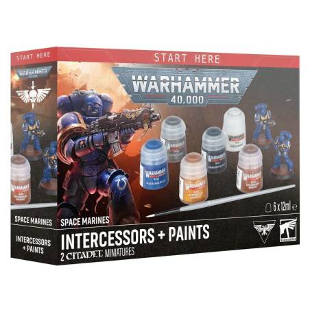 WARHAMMER 40K : INTERCESSORS + PAINTS
