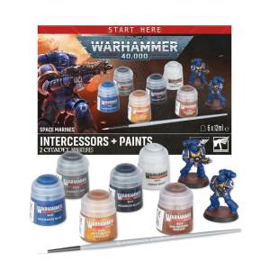 WARHAMMER 40K : INTERCESSORS + PAINTS