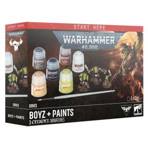 WARHAMMER 40K : ORKS - BOYZ + PAINTS