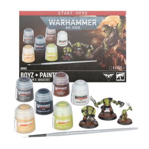 WARHAMMER 40K : ORKS - BOYZ + PAINTS