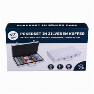 MALLETTE POKER 300 PIECES METAL
