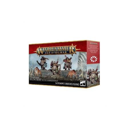 WARHAMMER AGE OF SIGMAR : OGOR MAWTRIBES HUNTERS WITH SABREFANGS