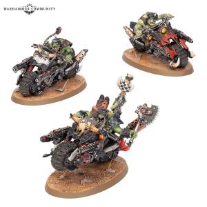 WARHAMMER 40K - ORKS : MOTARDS DE GUERRRE