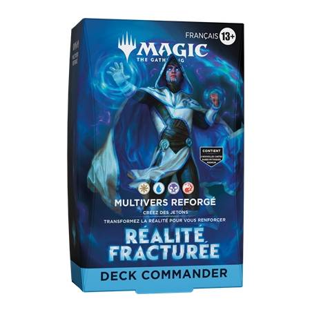 MTG : REALITE FRACTURE COMMANDER DECK MULTIVERS REFORGE FR