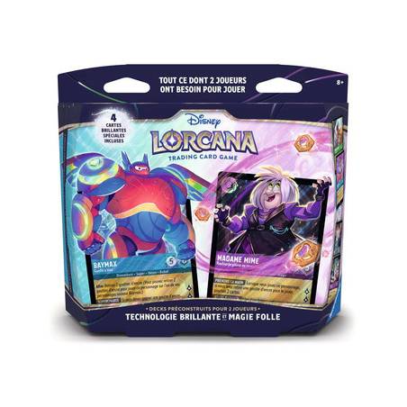 DISNEY LORCANA SET 14 : DECKS 2 JOUEURS - MAGIE VS SCIENCE
