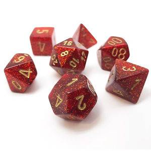 SET COMPLET GLITTER RUBY/OR