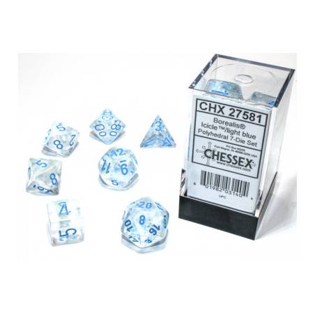 7 DES ICICLE LIGHT BLUE LUMINARY