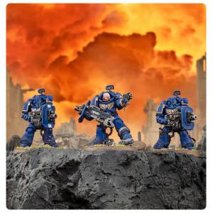 WARHAMMER 40K : SPACE MARINES - ERADICATOR SQUAD WITH HEAVY BOLTERS