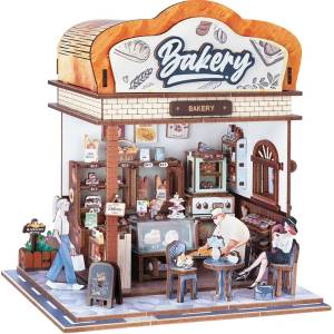 PUZZLE 3D MINI VILLE EN BOIS - BACKERY