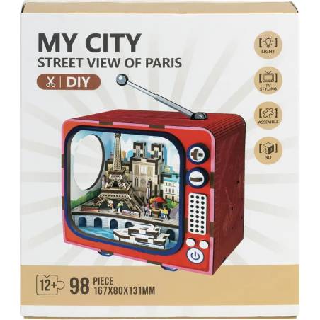 PUZZLE TV 3D BOIS - PARIS
