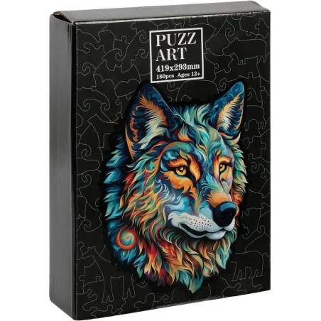 PUZZLE BOIS ART ANIMAL - LOUP