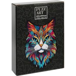 PUZZLE BOIS ART ANIMAL - CHAT