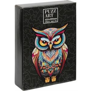 PUZZLE BOIS ART ANIMAL - HIBOU
