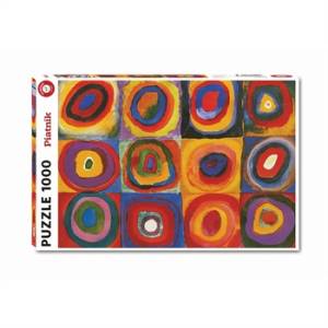 PUZZLE 1000 PIECES - KANDINSKY CARRES AVEC CERCLES 