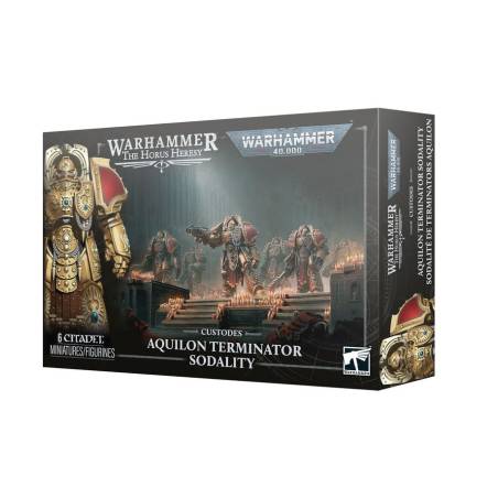 WARHAMMER 40K : ADEPTUS CUSTODES - SODALITE DE TERMINATORS AQUILON