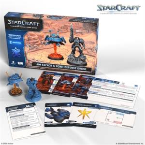 STARCRAFT TMG : EXTENSION HERO TERRAN : JIM RAYNOR ET POINT DEFENSE DRONE