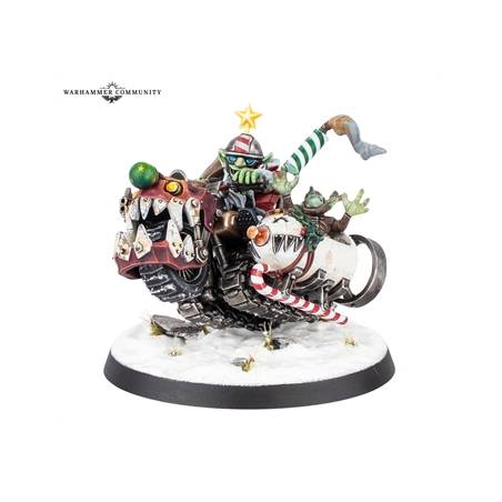 WARHAMMER 40K : LA SQUIGMOBILE DE GOBBO LE ROUGE ( RED GOBBO ) 
